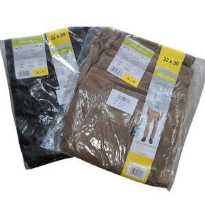 Eddie Bauer Men’s Utility Pants Bundle – 2 Pairs NWT (Brown + Gray), Size 32x30